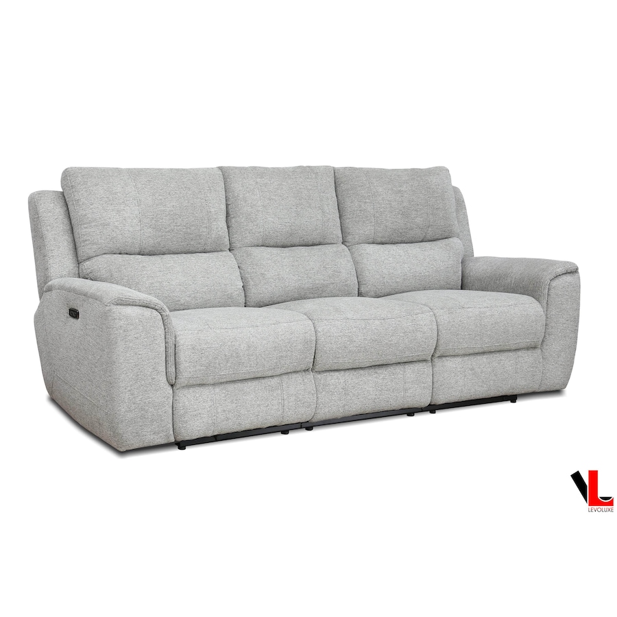 Image 976835_ALTMORE4.jpg, Product 976-835 / Price $2,399.99, Levoluxe Sentinel 87.8" Power Reclining Sofa with Power Headrest in Tweed Ash Fabric from Levoluxe on TSC.ca's Home & Garden department