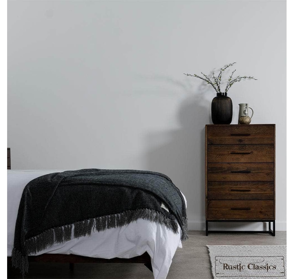 Image 976848_ALTMORE1.jpg, Product 976-848 / Price $999.99, Rustic Classics Blackcomb Reclaimed Wood and Metal 6 Drawer Chest in Coffee Bean from Rustic Classics on TSC.ca's Home & Garden department