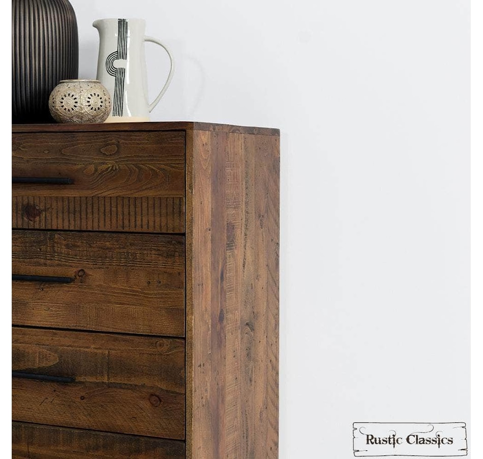 Image 976848_ALTMORE2.jpg, Product 976-848 / Price $999.99, Rustic Classics Blackcomb Reclaimed Wood and Metal 6 Drawer Chest in Coffee Bean from Rustic Classics on TSC.ca's Home & Garden department