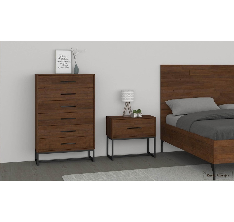 Image 976848_ALTMORE3.jpg, Product 976-848 / Price $999.99, Rustic Classics Blackcomb Reclaimed Wood and Metal 6 Drawer Chest in Coffee Bean from Rustic Classics on TSC.ca's Home & Garden department