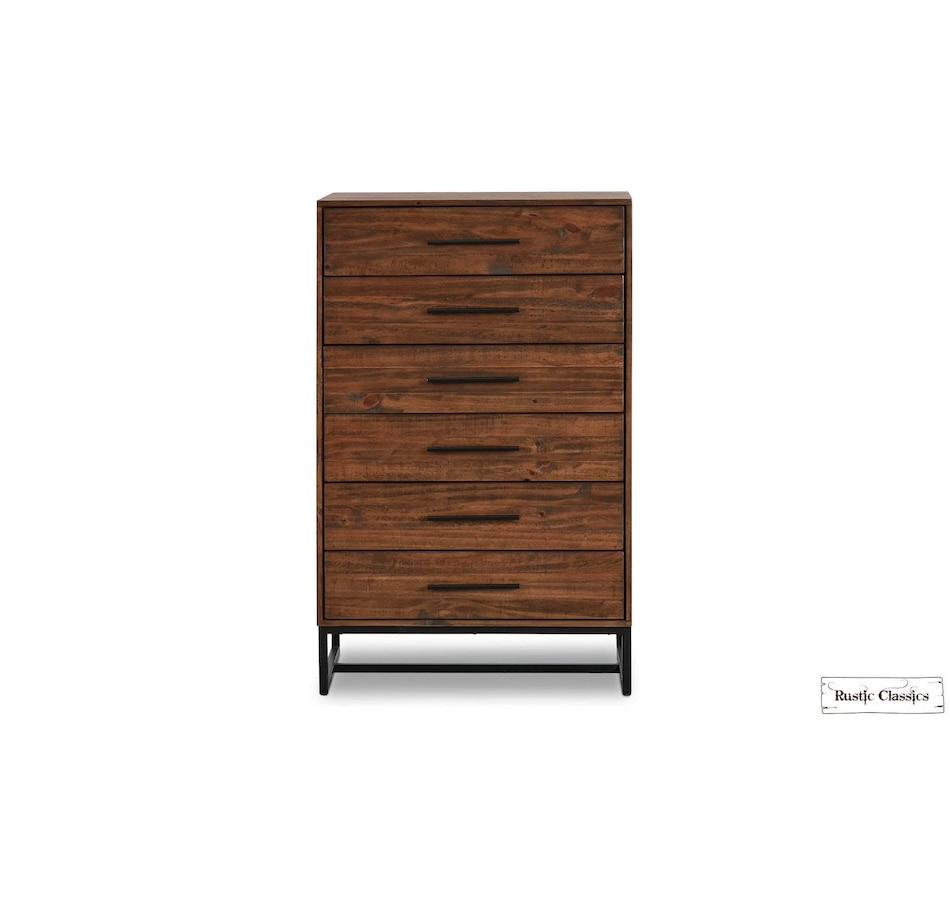 Image 976848_ALTMORE4.jpg, Product 976-848 / Price $999.99, Rustic Classics Blackcomb Reclaimed Wood and Metal 6 Drawer Chest in Coffee Bean from Rustic Classics on TSC.ca's Home & Garden department