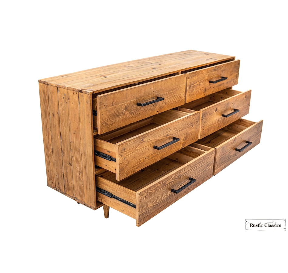 Image 976869_ALTMORE4.jpg, Product 976-869 / Price $1,049.99, Rustic Classics Cypress Reclaimed Wood 6 Drawer Dresser in Spice from Rustic Classics on TSC.ca's Home & Garden department