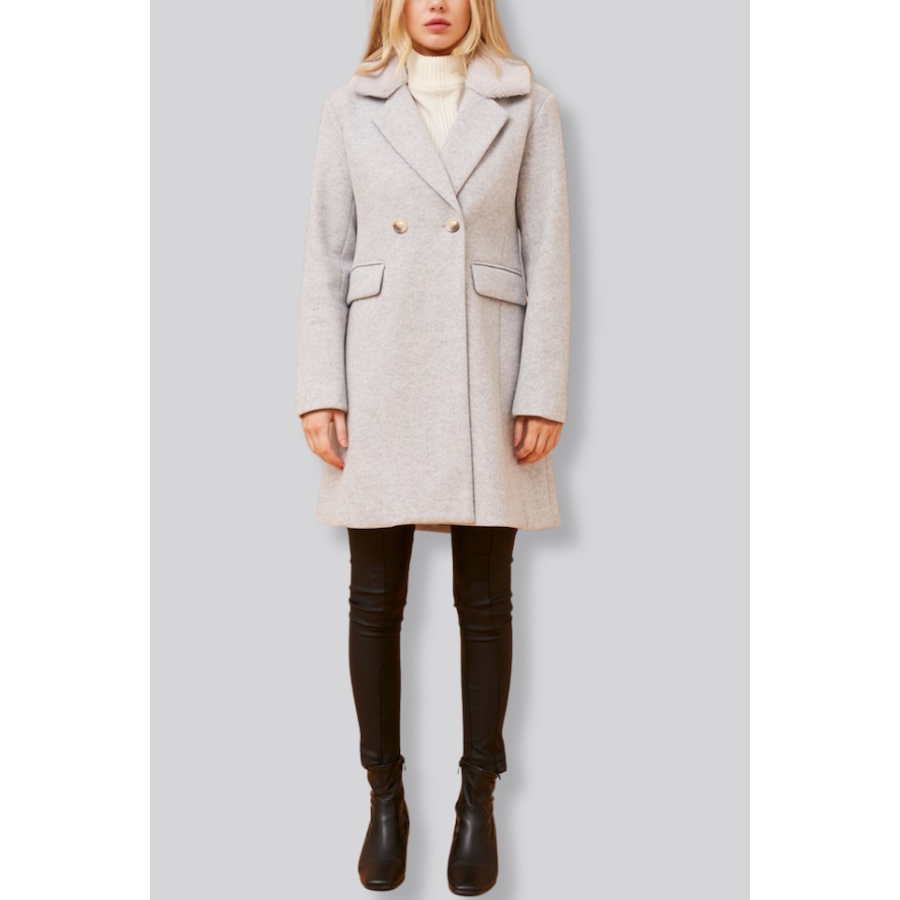 Image 978418_ALTMORE1.jpg, Product 978-418 / Price $99.98, Annick Freja Coat Double Breasted Removable Faux Fur Collar from ANNICK on TSC.ca's Fashion department