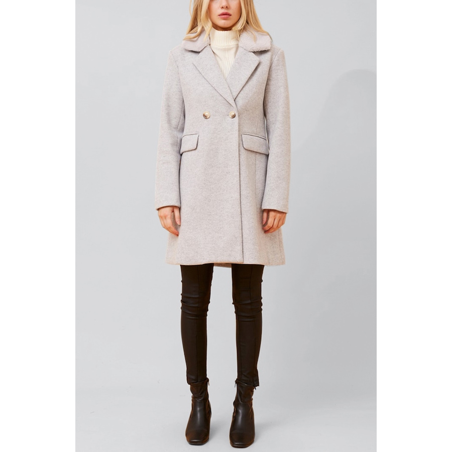 Image 978418_ALTMORE10.jpg, Product 978-418 / Price $99.98, Annick Freja Coat Double Breasted Removable Faux Fur Collar from ANNICK on TSC.ca's Fashion department