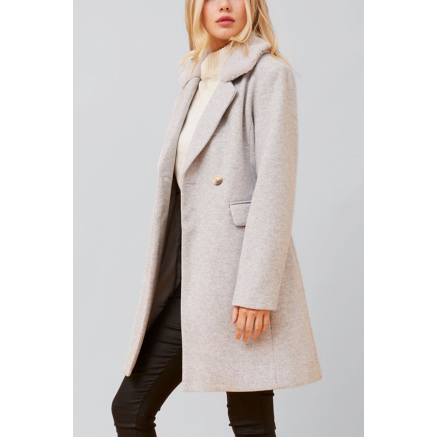 Image 978418_ALTMORE12.jpg, Product 978-418 / Price $99.98, Annick Freja Coat Double Breasted Removable Faux Fur Collar from ANNICK on TSC.ca's Fashion department