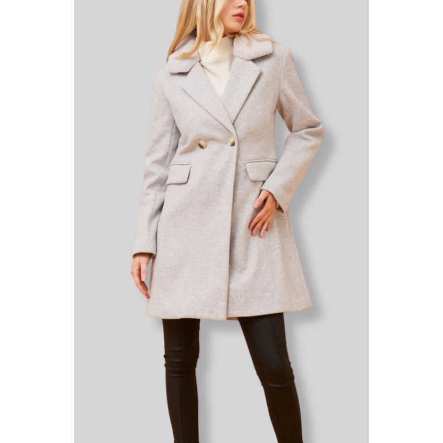 Image 978418_ALTMORE2.jpg, Product 978-418 / Price $99.98, Annick Freja Coat Double Breasted Removable Faux Fur Collar from ANNICK on TSC.ca's Fashion department