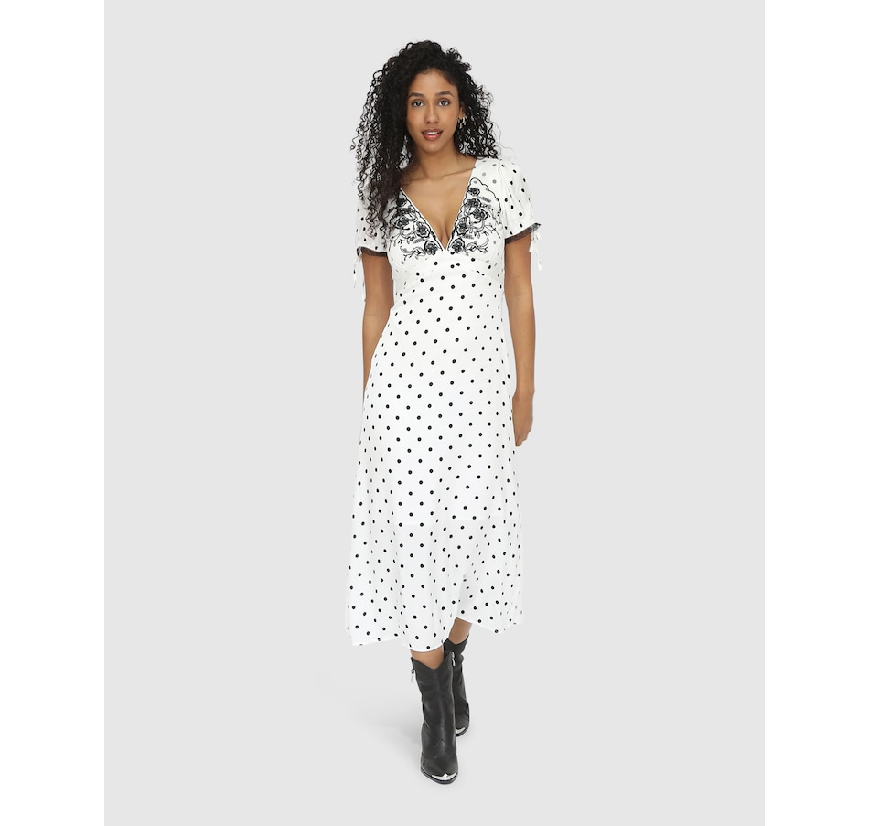 Image 978419_ST01.jpg, Product 978-419 / Price $91.98, belle & bloom You & I Polka Dot Midi Dress from belle & bloom on TSC.ca's Fashion department