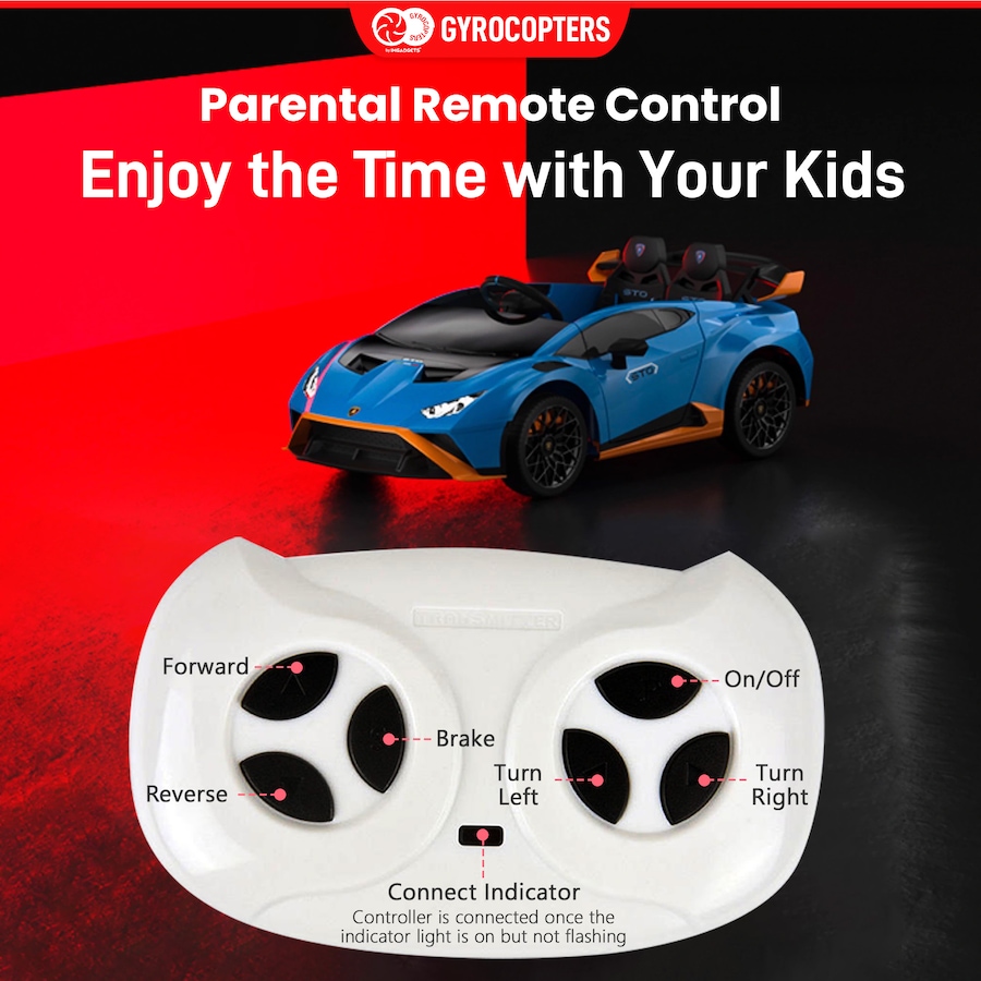 Image 978823_ALTMORE4.jpg, Product 978-823 / Price $381.99 - $382.99, Lamborghini Kids Two-Seater Huracan STO Ride-on Car | Two Seater from IMGadgets on TSC.ca's Toys & Hobbies department