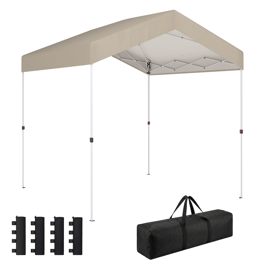 Image 980666.jpg, Product 980-666 / Price $129.99, Outsunny 8 x 8 ft Pop Up Canopy Tent with 1-Button Push Easy Setup, Beige from Outsunny on TSC.ca's Home & Garden department