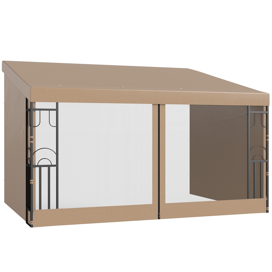 Image 980668.jpg, Product 980-668 / Price $249.99, Outsunny 10' x 13' Wall Mounted Pergola Gazebo with Curtains and Nettings from Outsunny on TSC.ca's Home & Garden department
