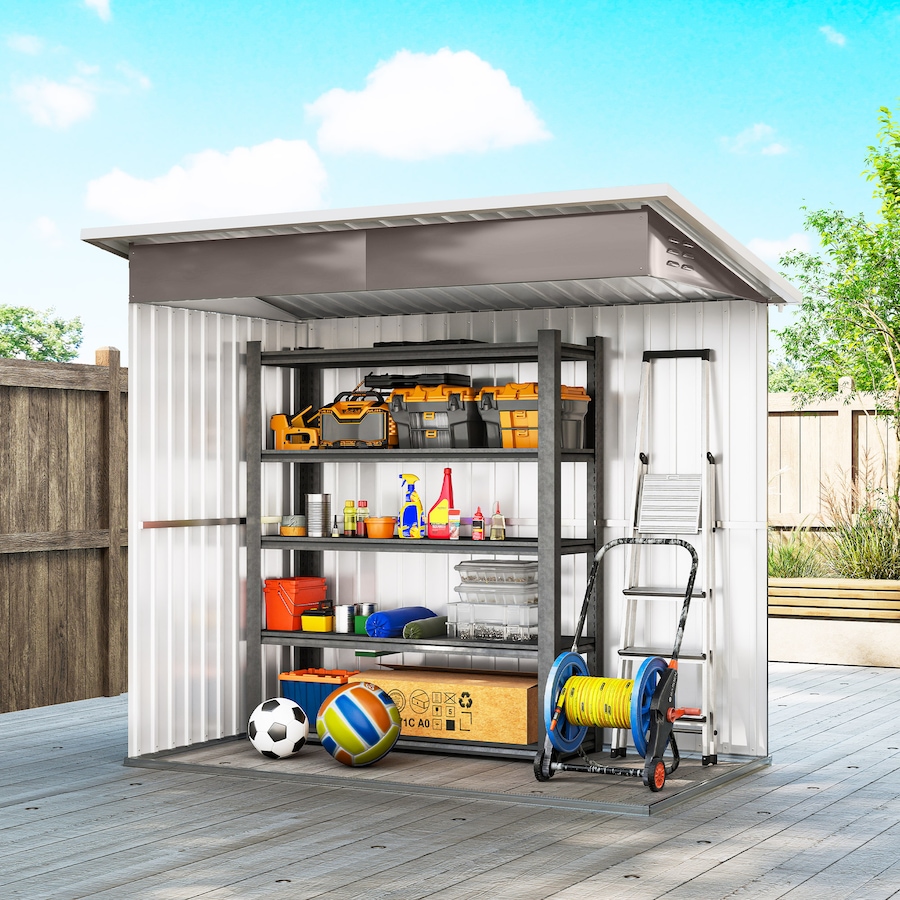 Image 980670_ALTMORE7.jpg, Product 980-670 / Price $349.99, Outsunny 7' x 4' Metal Outdoor Storage Shed with Window, Lockable Door from Outsunny on TSC.ca's Home & Garden department