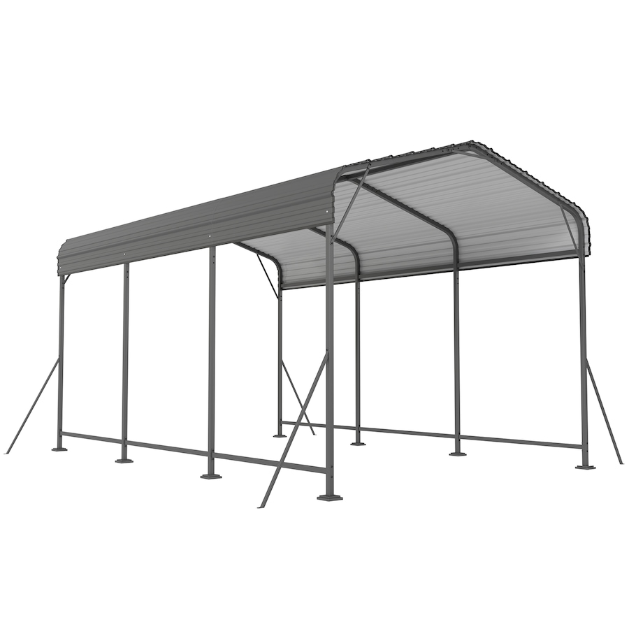 Image 980672.jpg, Product 980-672 / Price $629.99, Outsunny 10 x 15FT Metal Carport, Heavy-Duty Carport Canopy w/ Steel Roof from Outsunny on TSC.ca's Home & Garden department