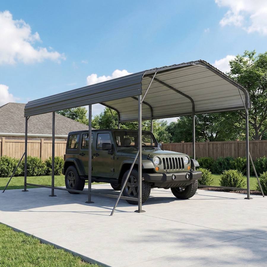 Image 980672_ALTMORE8.jpg, Product 980-672 / Price $629.99, Outsunny 10 x 15FT Metal Carport, Heavy-Duty Carport Canopy w/ Steel Roof from Outsunny on TSC.ca's Home & Garden department