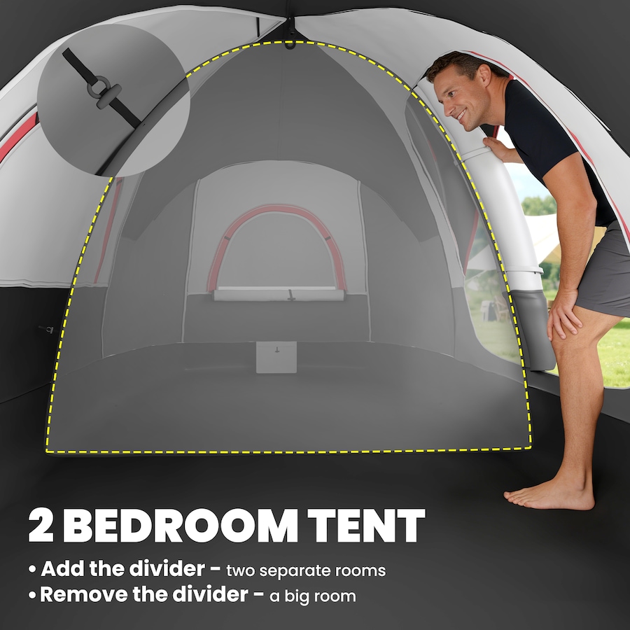 Image 980683_ALTMORE13.jpg, Product 980-683 / Price $152.99 - $169.99, Outsunny 2 Bedroom Camping Tent for 6-8 Person, Large Family Tent from Outsunny on TSC.ca's Health & Fitness department