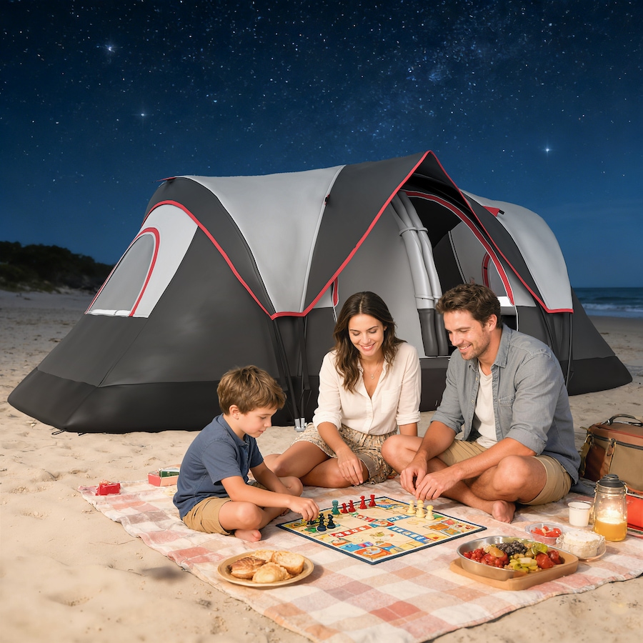 Image 980683_ALTMORE17.jpg, Product 980-683 / Price $152.99 - $169.99, Outsunny 2 Bedroom Camping Tent for 6-8 Person, Large Family Tent from Outsunny on TSC.ca's Health & Fitness department