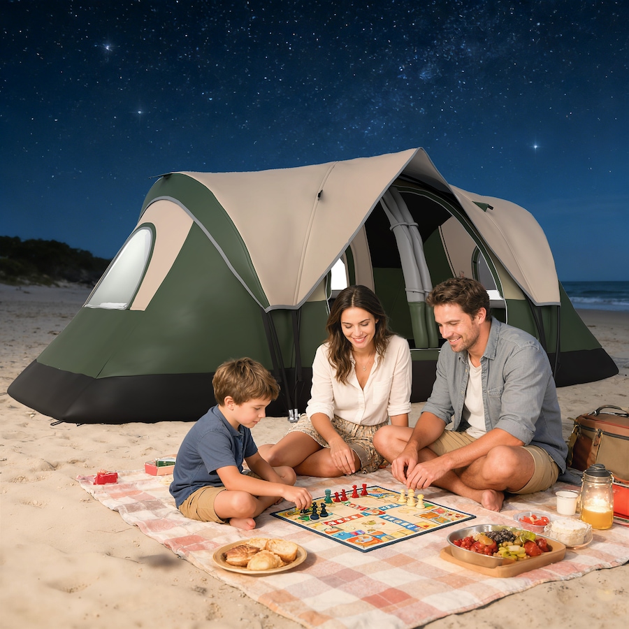 Image 980683_ALTMORE8.jpg, Product 980-683 / Price $152.99 - $169.99, Outsunny 2 Bedroom Camping Tent for 6-8 Person, Large Family Tent from Outsunny on TSC.ca's Health & Fitness department