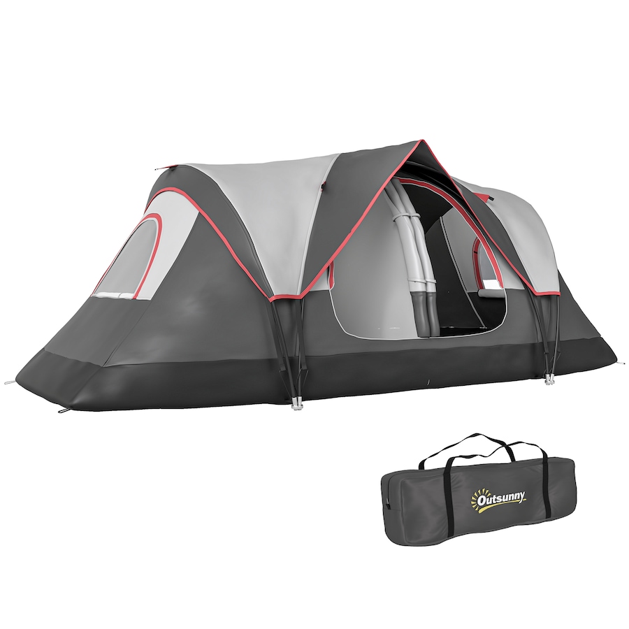 Image 980683_ST02.jpg, Product 980-683 / Price $152.99 - $169.99, Outsunny 2 Bedroom Camping Tent for 6-8 Person, Large Family Tent from Outsunny on TSC.ca's Health & Fitness department