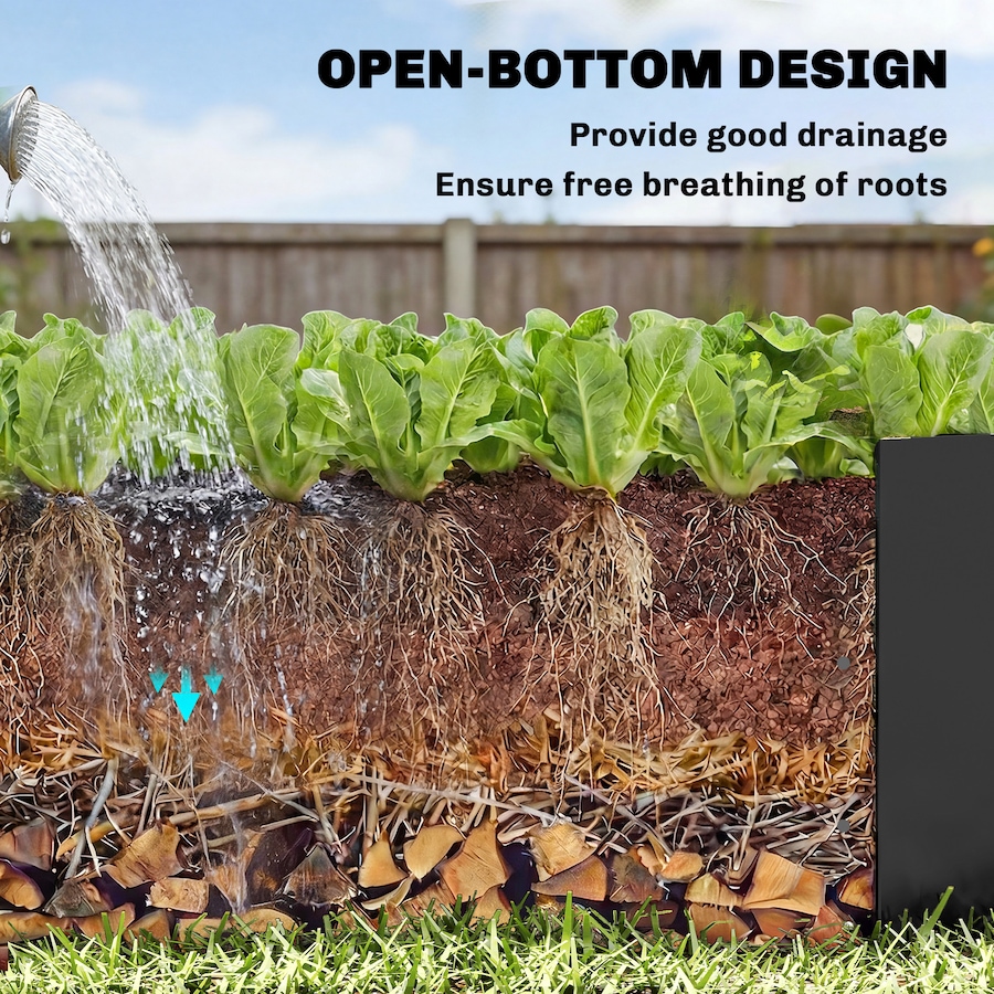 Image 980684_ALTMORE22.jpg, Product 980-684 / Price $74.99, Outsunny Galvanized Raised Garden Bed with Trellis, Open Bottom from Outsunny on TSC.ca's Home & Garden department