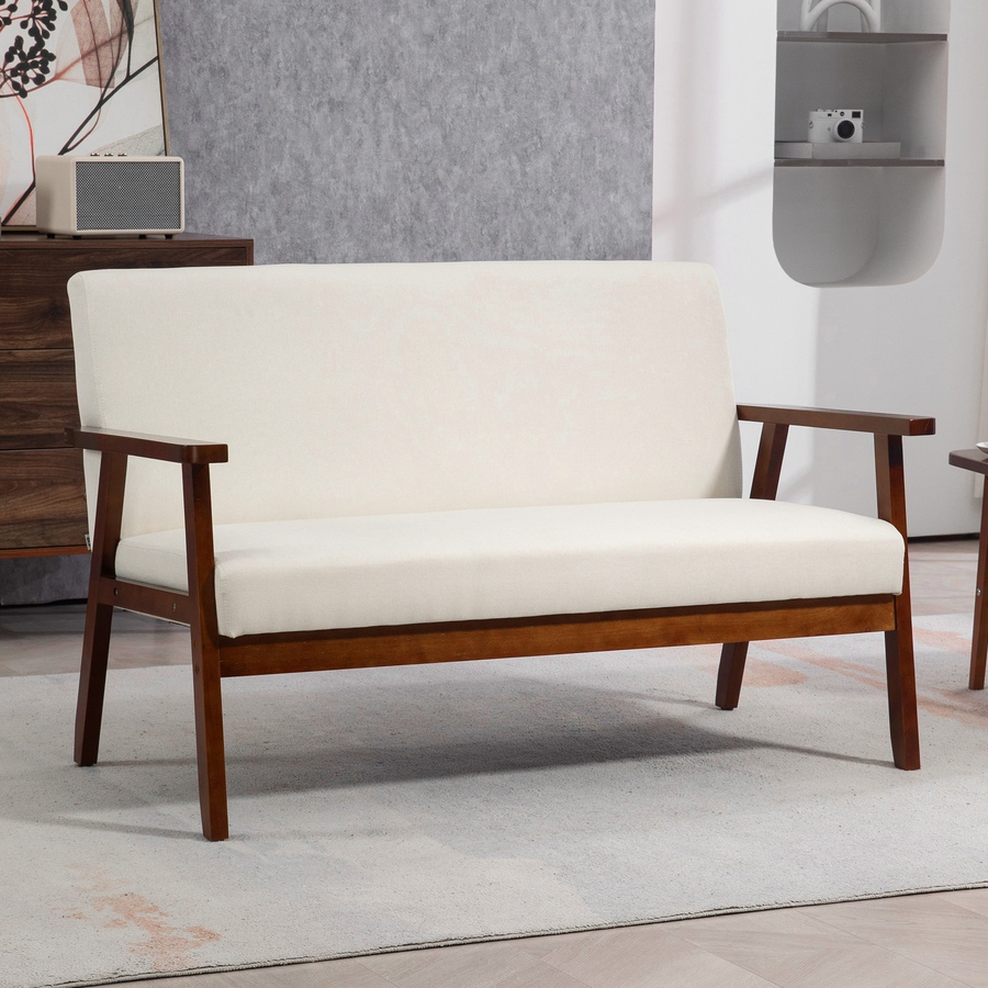 Image 980689_ALTMORE17.jpg, Product 980-689 / Price $239.99, HOMCOM Loveseat Sofa Modern 2 Seater Couch with Rubber Wood Frame from HOMCOM on TSC.ca's Home & Garden department