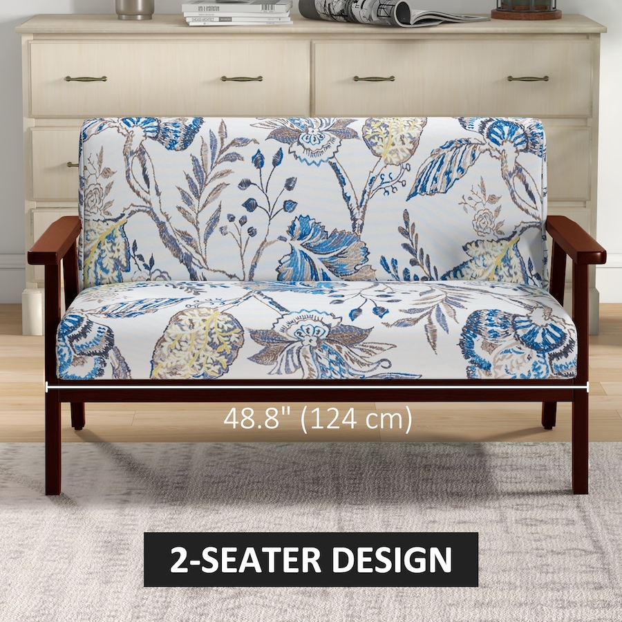 Image 980689_ALTMORE6.jpg, Product 980-689 / Price $239.99, HOMCOM Loveseat Sofa Modern 2 Seater Couch with Rubber Wood Frame from HOMCOM on TSC.ca's Home & Garden department