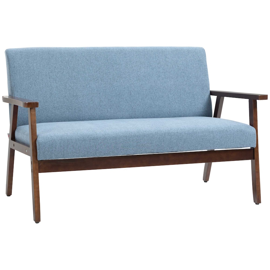 Image 980689_ST04.jpg, Product 980-689 / Price $239.99, HOMCOM Loveseat Sofa Modern 2 Seater Couch with Rubber Wood Frame from HOMCOM on TSC.ca's Home & Garden department
