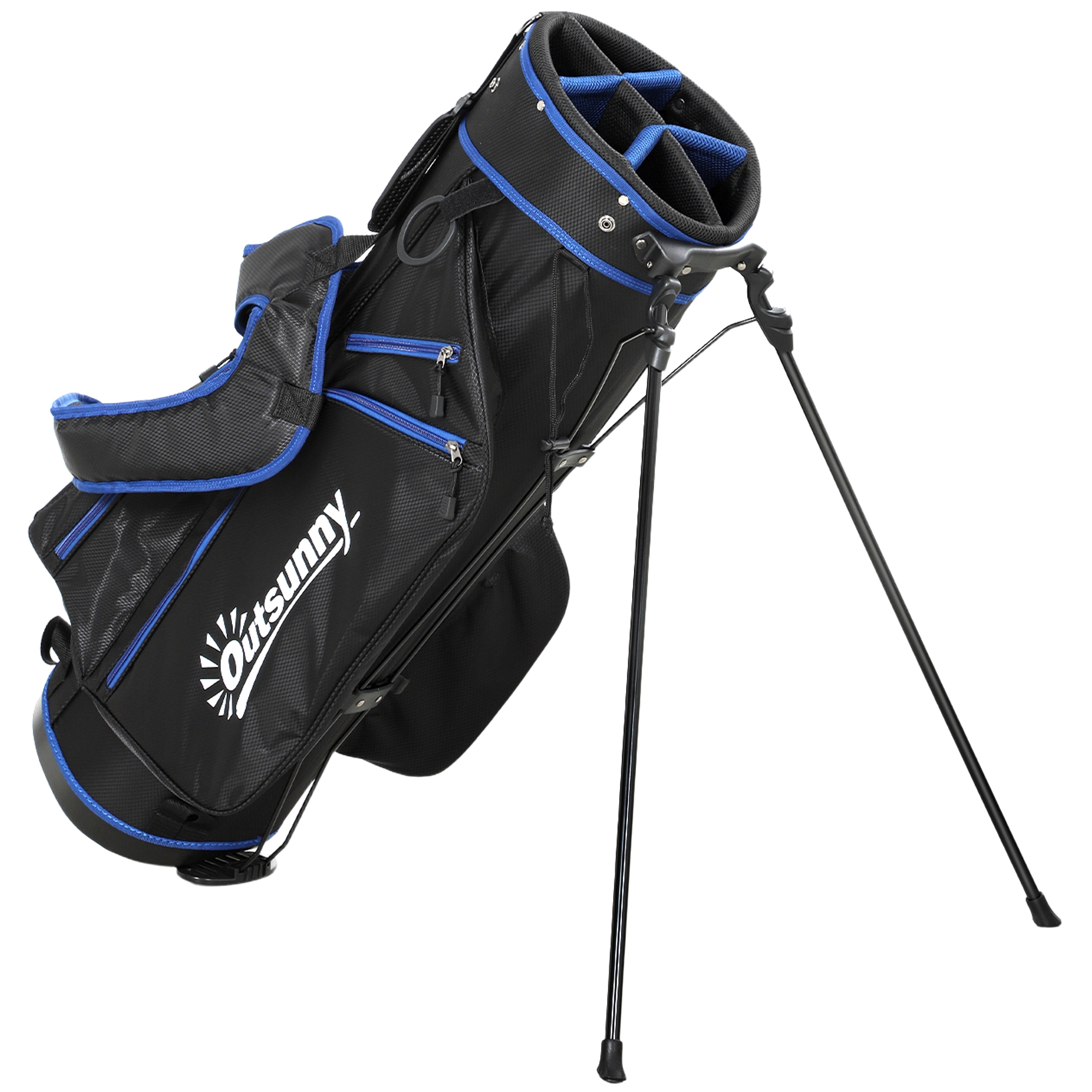 Outsunny Ultra-Lightweight Golf Stand Bag, All-Weather Men's Golf