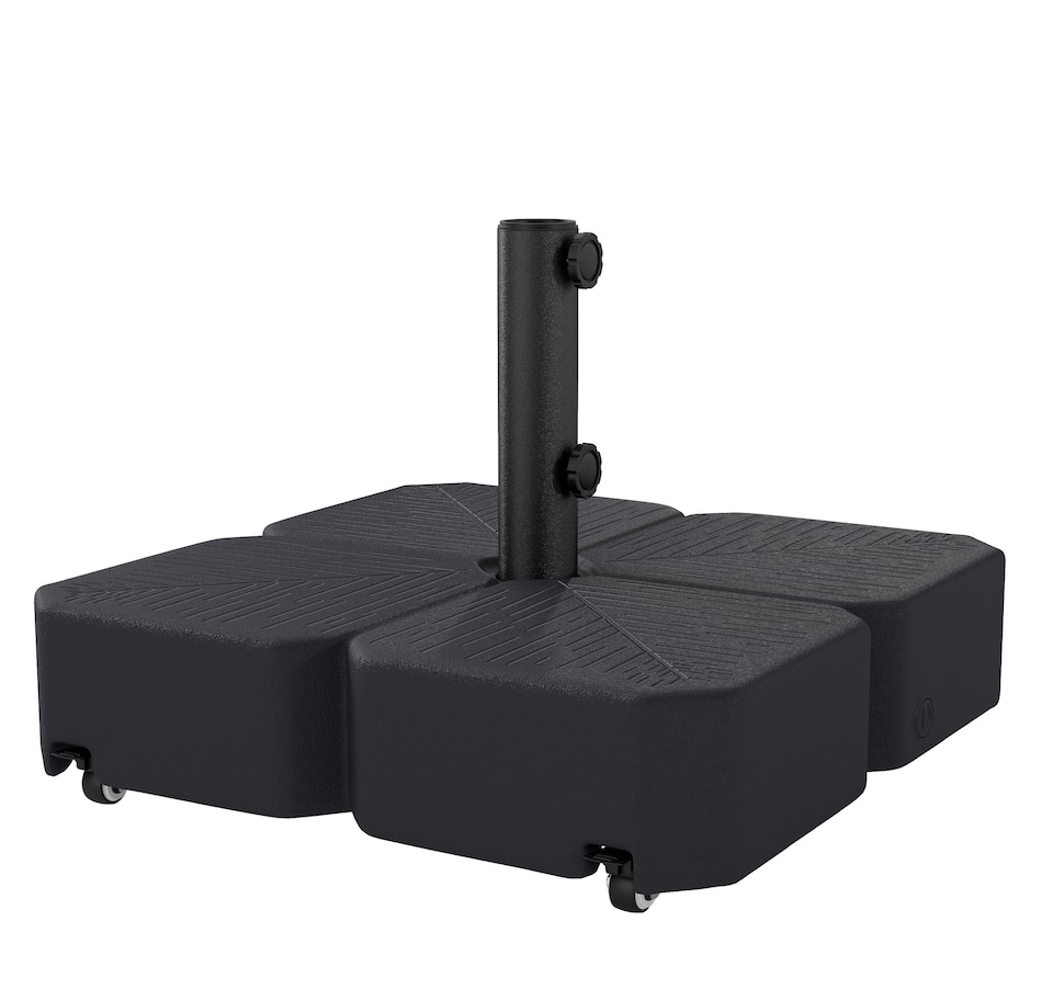 Image 980696.jpg, Product 980-696 / Price $74.99, Patio Umbrella Base with Wheels for for 1.5"/1.9" Poles, Black from Outsunny on TSC.ca's Home & Garden department