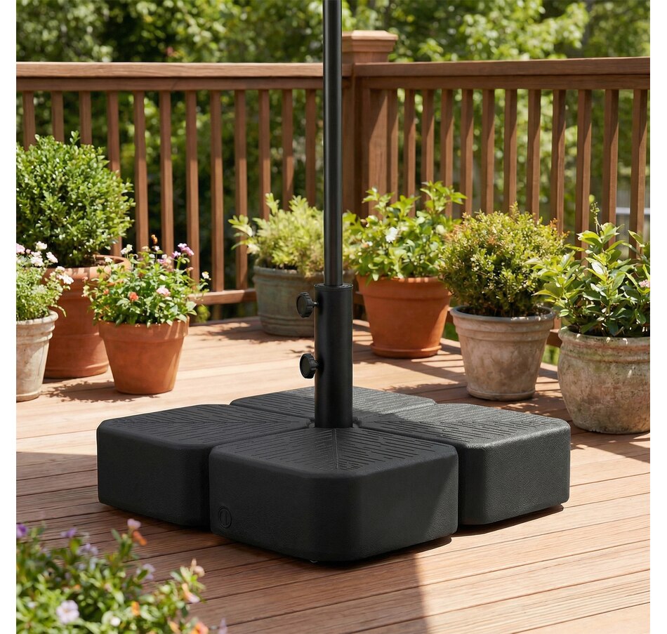 Image 980696_ALTMORE8.jpg, Product 980-696 / Price $74.99, Patio Umbrella Base with Wheels for for 1.5"/1.9" Poles, Black from Outsunny on TSC.ca's Home & Garden department