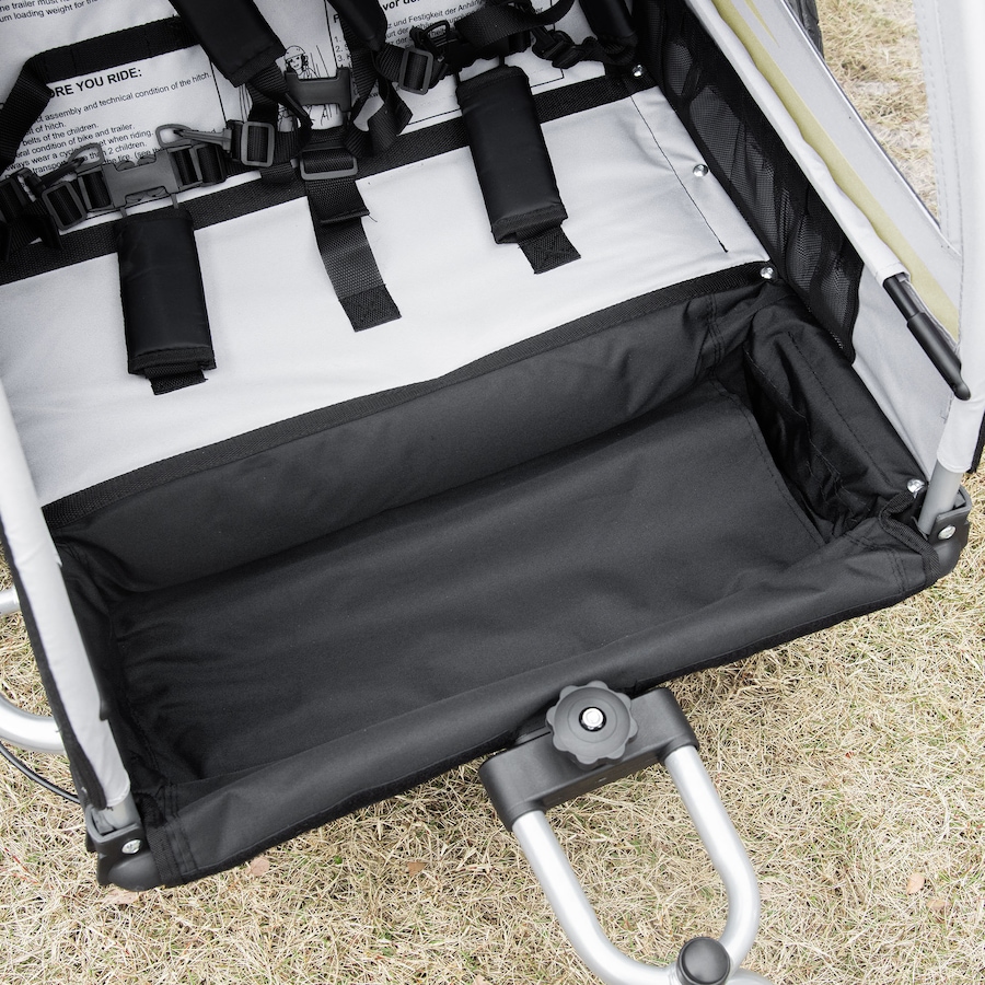 Image 980706_ALTMORE8.jpg, Product 980-706 / Price $236.99, Aosom Child Bike Trailer with Storage, 5 Point Harness, Baby Stroller Green from Aosom on TSC.ca's Toys & Hobbies department