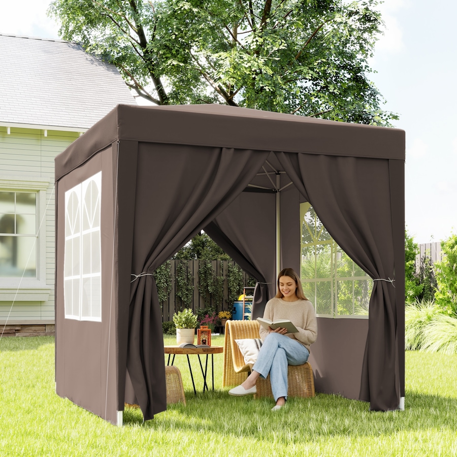 Image 980714_ALTMORE8.jpg, Product 980-714 / Price $119.99, Outsunny 6.6'x6.6' Pop Up Canopy Tent for Outdoor, Garden, Patio, Coffee from Outsunny on TSC.ca's Home & Garden department