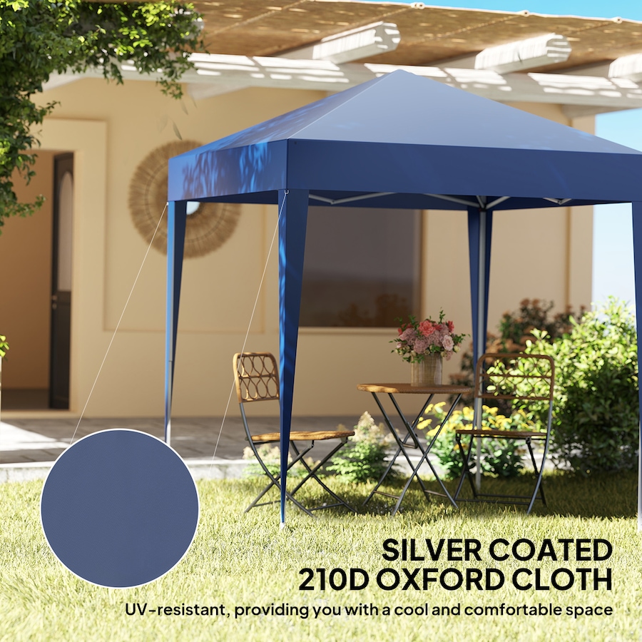 Image 980715_ALTMORE4.jpg, Product 980-715 / Price $119.99, Outsunny 6.6'x6.6' Pop Up Canopy Tent for Outdoor, Garden, Patio, Blue from Outsunny on TSC.ca's Home & Garden department