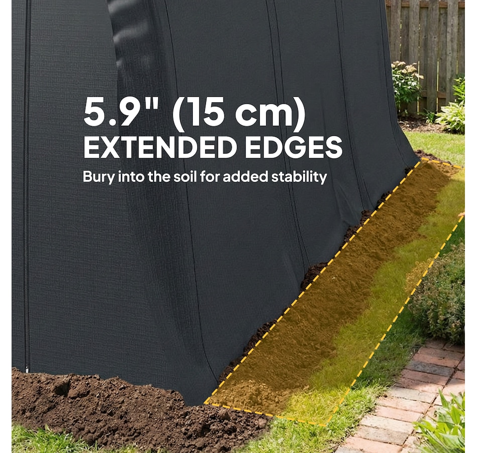 Image 980718_ALTMORE7.jpg, Product 980-718 / Price $369.99, Outsunny 10' x 15' Heavy Duty Carport, Portable Garage with Door, Dark Grey from Outsunny on TSC.ca's Home & Garden department