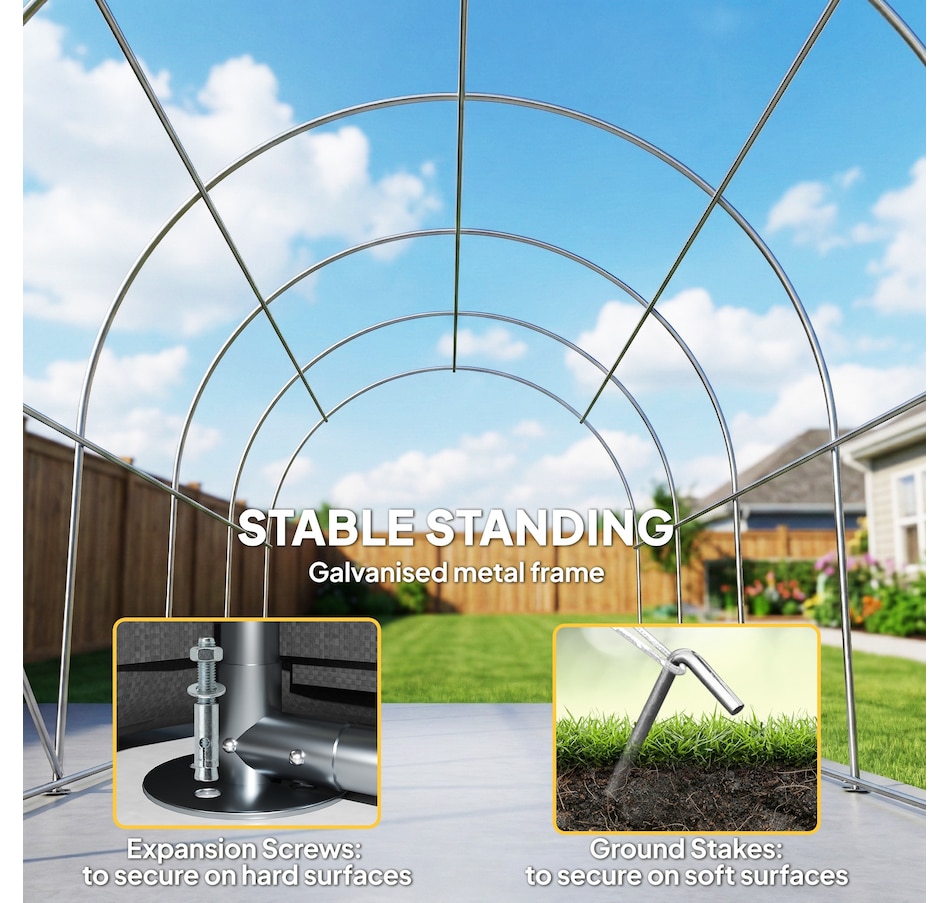 Image 980719_ALTMORE7.jpg, Product 980-719 / Price $429.99, Outsunny 10' x 19' Heavy Duty Carport, Portable Garage with Door, Windows from Outsunny on TSC.ca's Home & Garden department