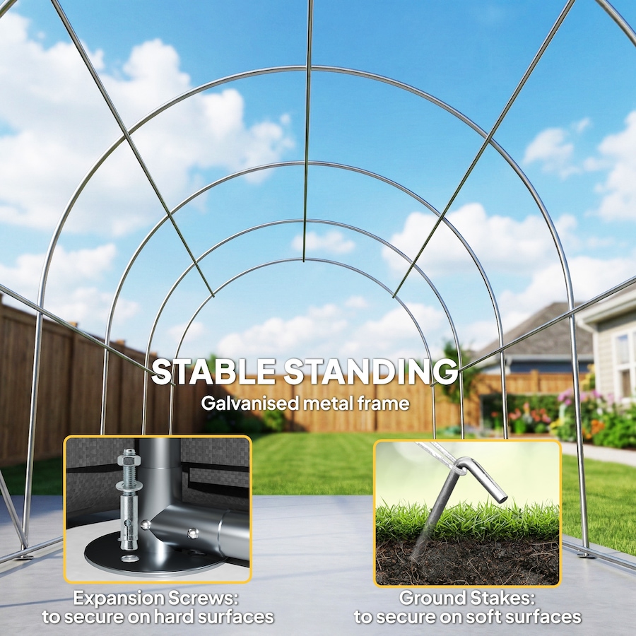 Image 980719_ALTMORE7.jpg, Product 980-719 / Price $389.99, Outsunny 10' x 19' Heavy Duty Carport, Portable Garage with Door, Windows from Outsunny on TSC.ca's Home & Garden department
