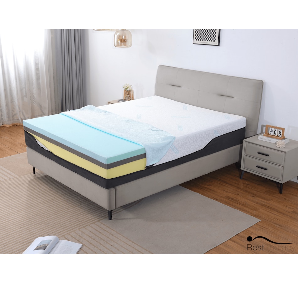 Image 980722_ALTMORE10.png, Product 980-722 / Price $939.99 - $1,199.99, Rest Therapy 12 Inch Revive Ice Silk Cool Gel Memory Foam Mattress from Rest Therapy on TSC.ca's Home & Garden department
