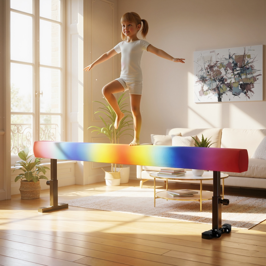 Image 980725_ALTMORE1.jpg, Product 980-725 / Price $104.99, Soozier Adjustable Balance Beam Gymnastics Beam with Wheels for 6+ Years from Soozier on TSC.ca's Health & Fitness department