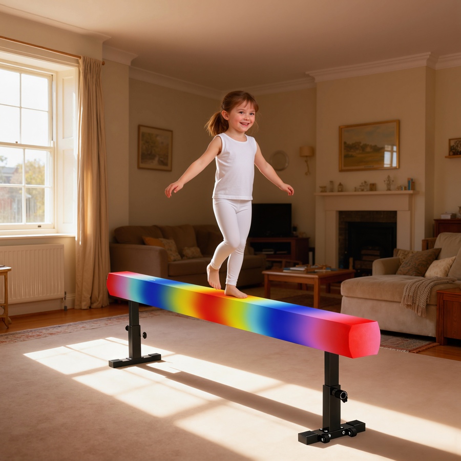 Image 980725_ALTMORE8.jpg, Product 980-725 / Price $104.99, Soozier Adjustable Balance Beam Gymnastics Beam with Wheels for 6+ Years from Soozier on TSC.ca's Health & Fitness department