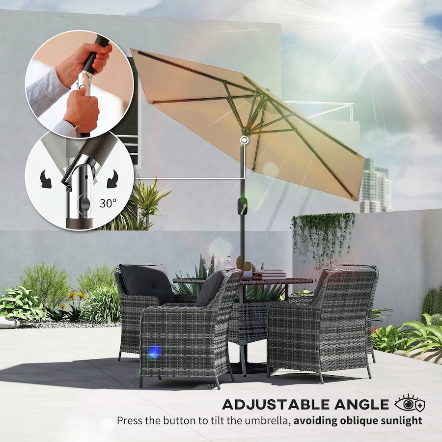 Image 980732_ALTMORE13.jpg, Product 980-732 / Price $64.99, Outsunny Patio Sun Umbrella, Outdoor Parasol with 6 Ribs from Outsunny on TSC.ca's Home & Garden department