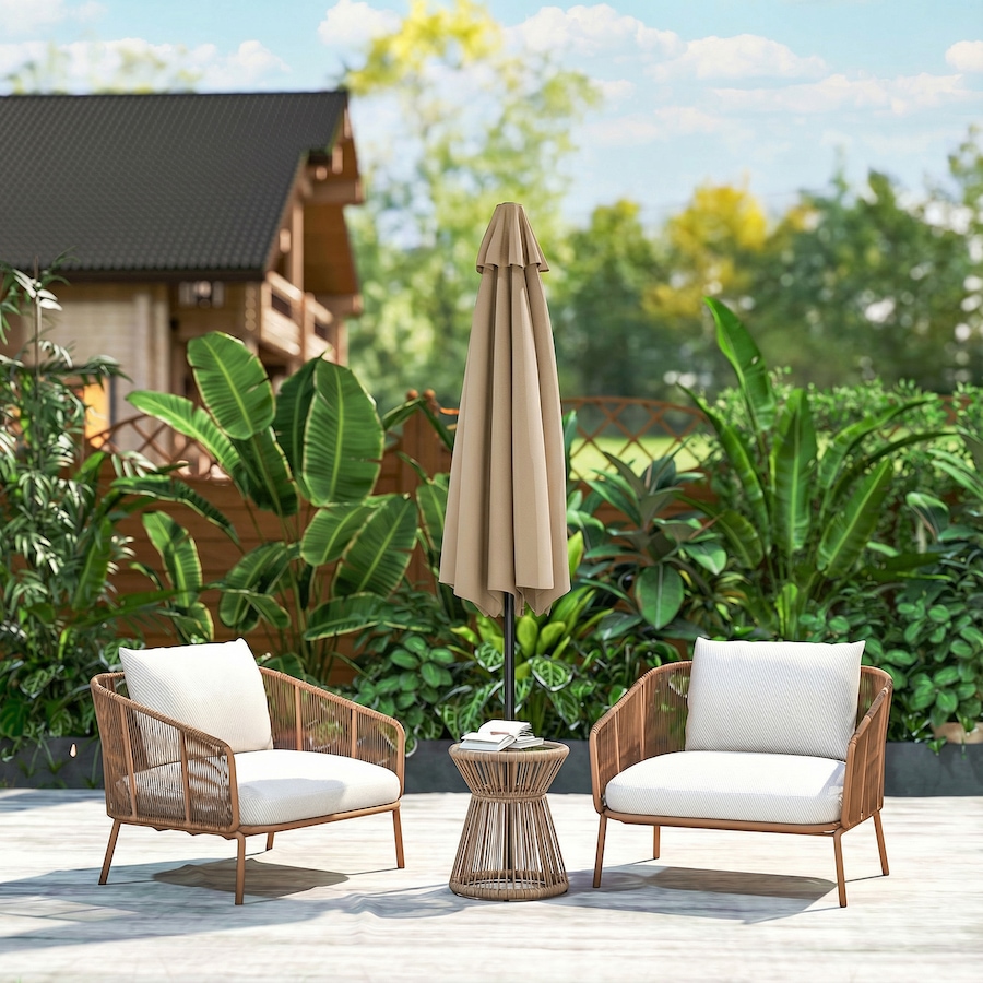 Image 980732_ALTMORE17.jpg, Product 980-732 / Price $64.99, Outsunny Patio Sun Umbrella, Outdoor Parasol with 6 Ribs from Outsunny on TSC.ca's Home & Garden department