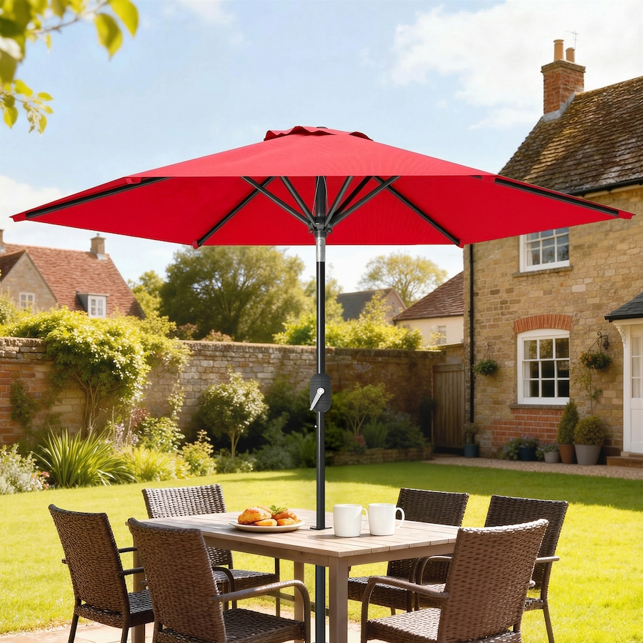 Image 980732_ALTMORE18.jpg, Product 980-732 / Price $64.99, Outsunny Patio Sun Umbrella, Outdoor Parasol with 6 Ribs from Outsunny on TSC.ca's Home & Garden department
