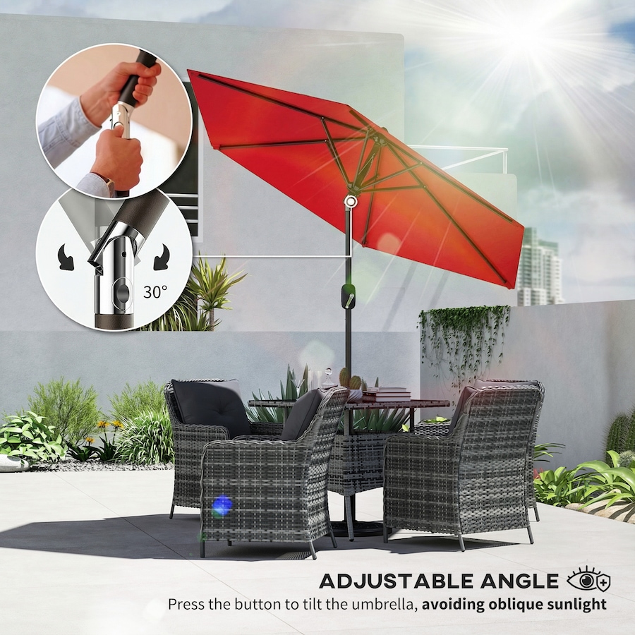 Image 980732_ALTMORE21.jpg, Product 980-732 / Price $64.99, Outsunny Patio Sun Umbrella, Outdoor Parasol with 6 Ribs from Outsunny on TSC.ca's Home & Garden department