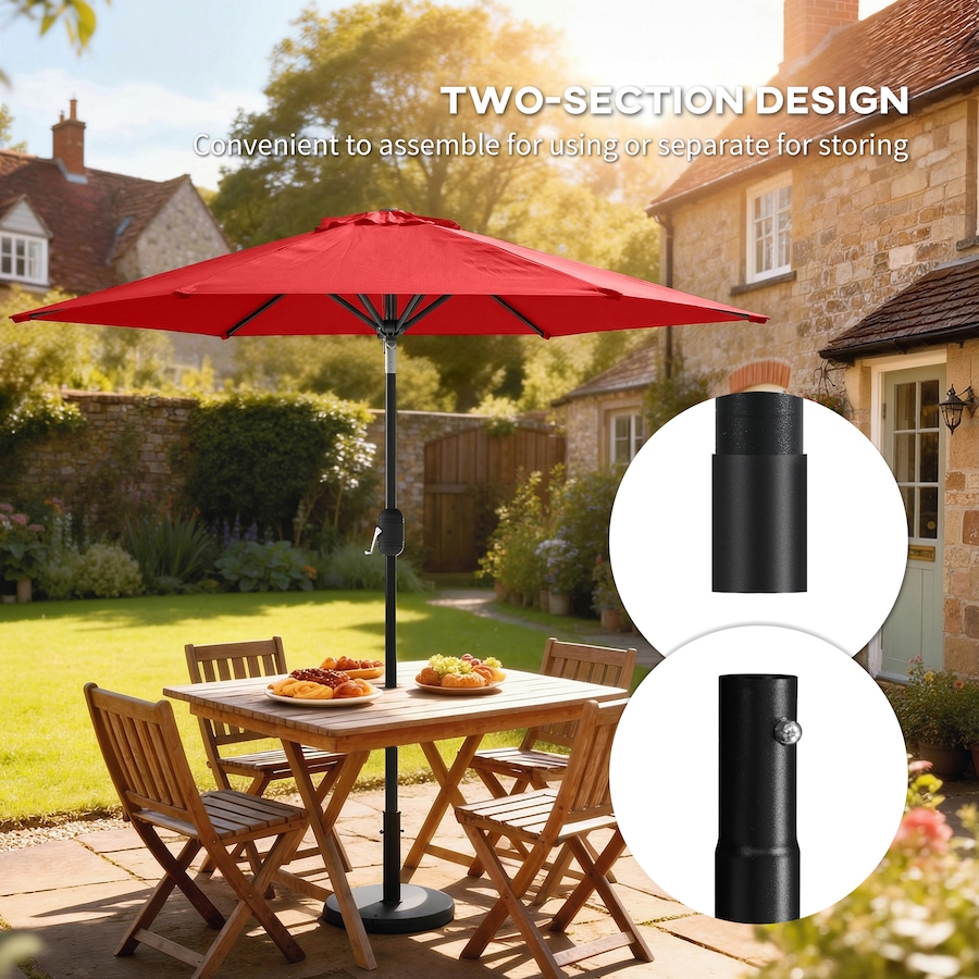 Image 980732_ALTMORE23.jpg, Product 980-732 / Price $64.99, Outsunny Patio Sun Umbrella, Outdoor Parasol with 6 Ribs from Outsunny on TSC.ca's Home & Garden department