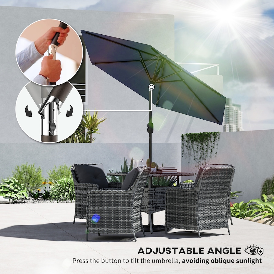 Image 980732_ALTMORE29.jpg, Product 980-732 / Price $64.99, Outsunny Patio Sun Umbrella, Outdoor Parasol with 6 Ribs from Outsunny on TSC.ca's Home & Garden department