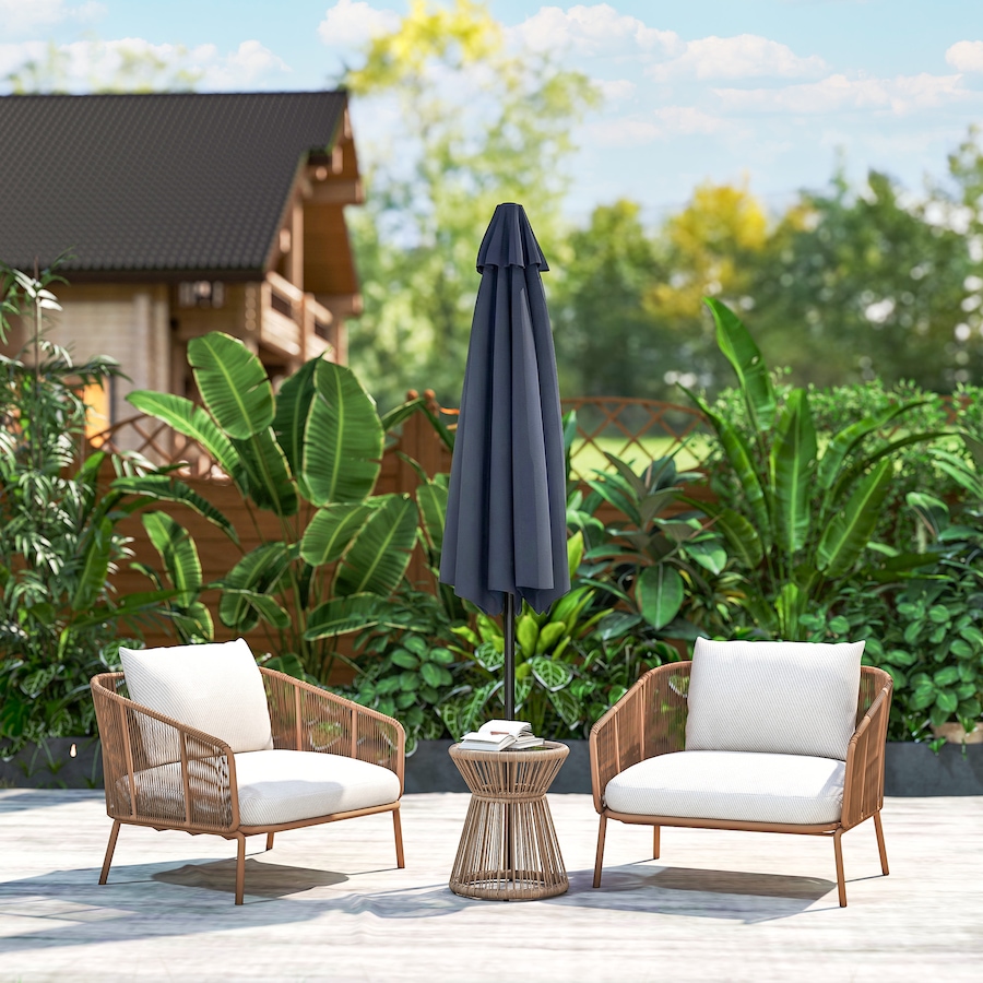 Image 980732_ALTMORE33.jpg, Product 980-732 / Price $64.99, Outsunny Patio Sun Umbrella, Outdoor Parasol with 6 Ribs from Outsunny on TSC.ca's Home & Garden department