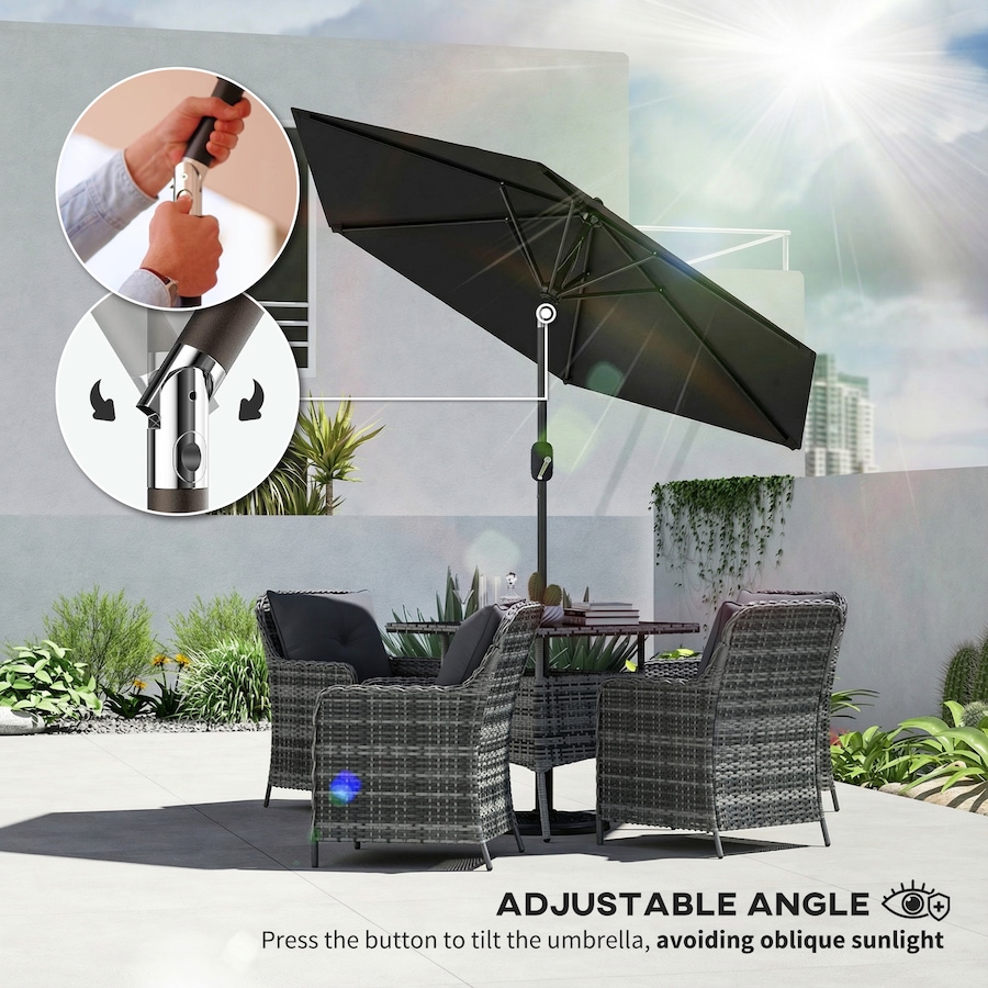 Image 980732_ALTMORE37.jpg, Product 980-732 / Price $64.99, Outsunny Patio Sun Umbrella, Outdoor Parasol with 6 Ribs from Outsunny on TSC.ca's Home & Garden department