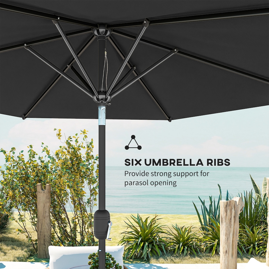 Image 980732_ALTMORE40.jpg, Product 980-732 / Price $64.99, Outsunny Patio Sun Umbrella, Outdoor Parasol with 6 Ribs from Outsunny on TSC.ca's Home & Garden department