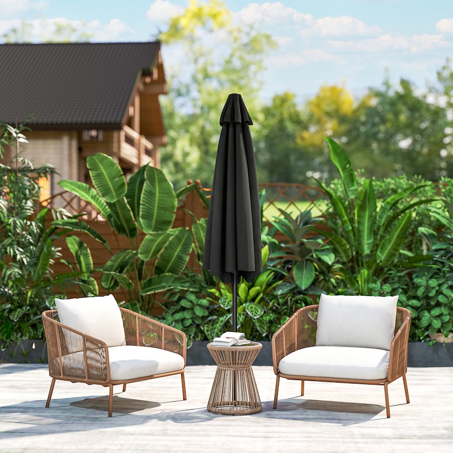 Image 980732_ALTMORE41.jpg, Product 980-732 / Price $64.99, Outsunny Patio Sun Umbrella, Outdoor Parasol with 6 Ribs from Outsunny on TSC.ca's Home & Garden department