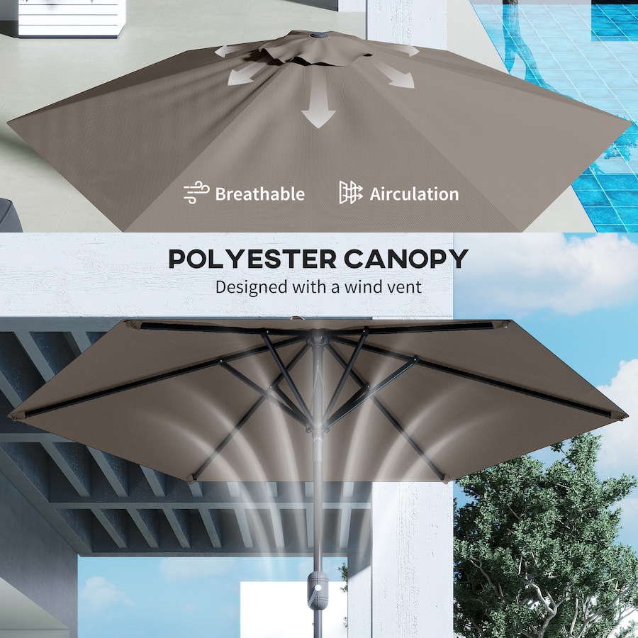 Image 980732_ALTMORE5.jpg, Product 980-732 / Price $64.99, Outsunny Patio Sun Umbrella, Outdoor Parasol with 6 Ribs from Outsunny on TSC.ca's Home & Garden department