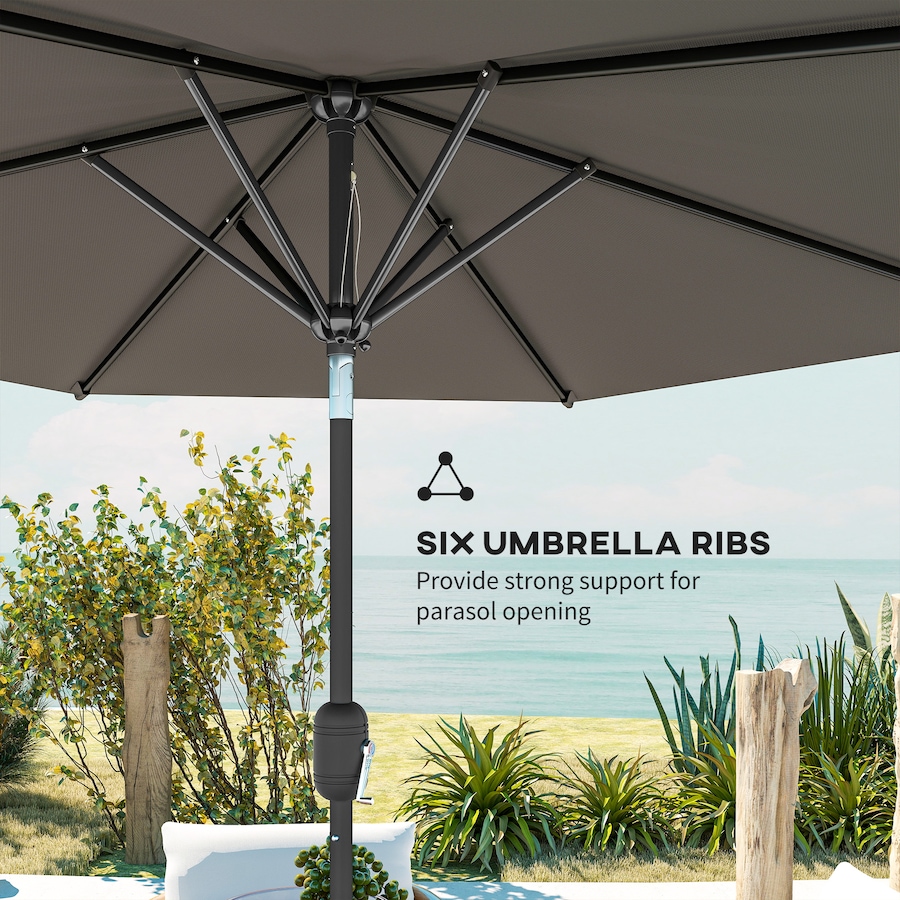 Image 980732_ALTMORE7.jpg, Product 980-732 / Price $64.99, Outsunny Patio Sun Umbrella, Outdoor Parasol with 6 Ribs from Outsunny on TSC.ca's Home & Garden department
