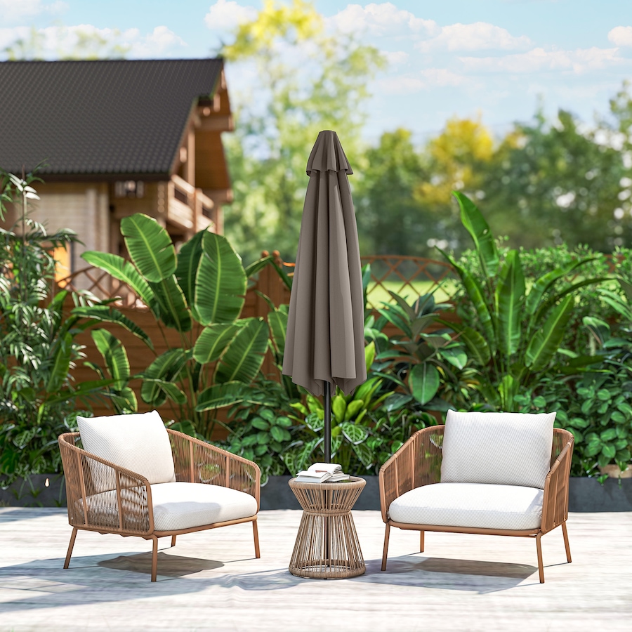 Image 980732_ALTMORE8.jpg, Product 980-732 / Price $64.99, Outsunny Patio Sun Umbrella, Outdoor Parasol with 6 Ribs from Outsunny on TSC.ca's Home & Garden department